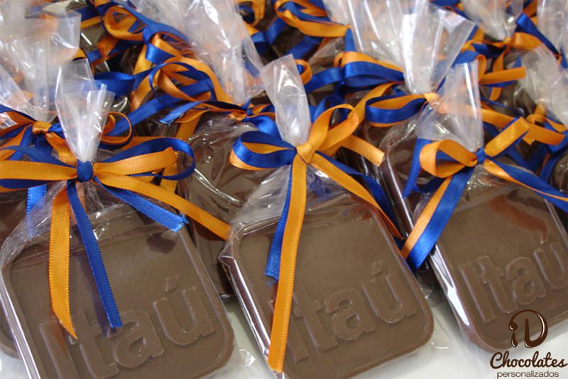 Chocolates corporativos com logotipo personalizado (40) Brindes cooperativos em Palestina - CE