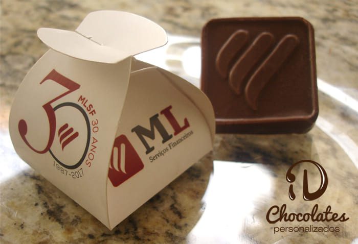 Chocolates corporativos com logotipo personalizado (55) Brindes cooperativos em Palestina - CE