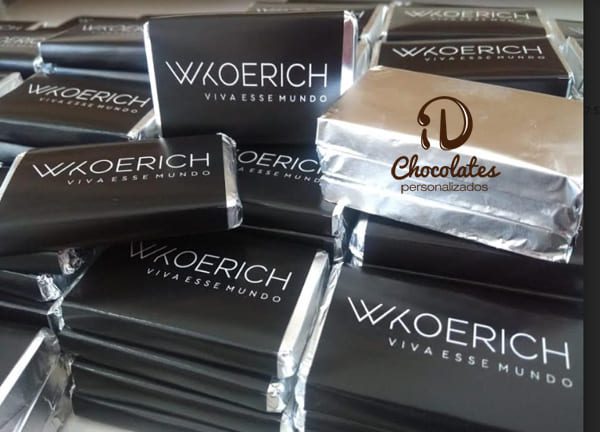Chocolates corporativos com logotipo personalizado (76) Brindes cooperativos em Palestina - CE