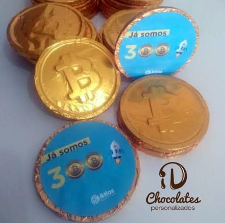 Chocolates corporativos com logotipo personalizado (77) Brindes cooperativos em Palestina - CE