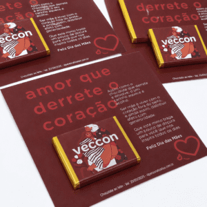 Cartão 100% personalizado + 1 barra com cinta