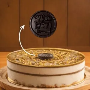 Moeda com logotipo em relevo
